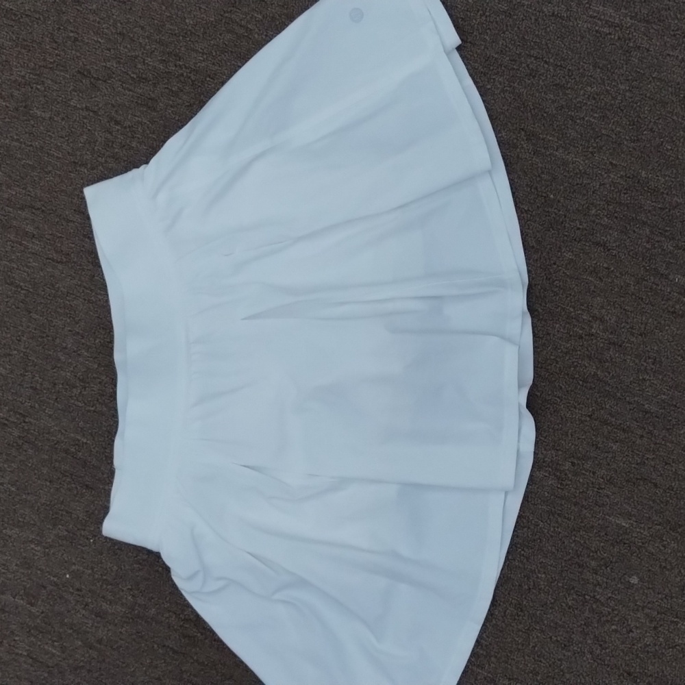 lululemon athletica White Pleated Mini Skirt